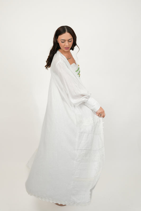 Safaa White Kimono