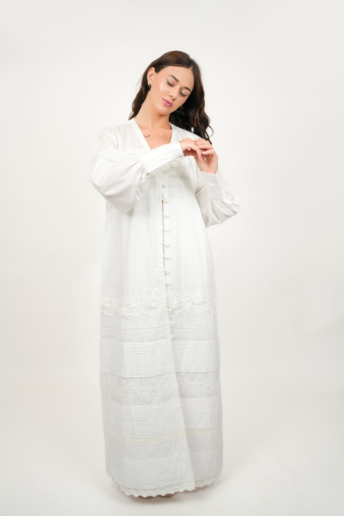 Safaa White Kimono