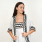 Coral White Kimono