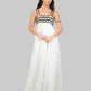 Coral White Dress