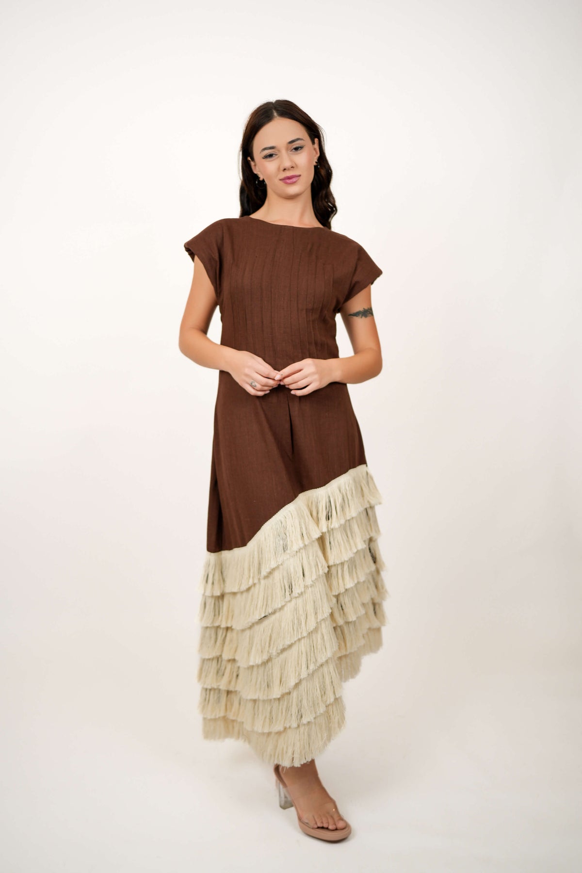 Clove brown Maxi dress