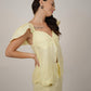 Hazel Yellow Linen Top