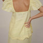 Hazel Yellow Linen Top