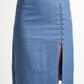 VERONICA BLUE SKIRT
