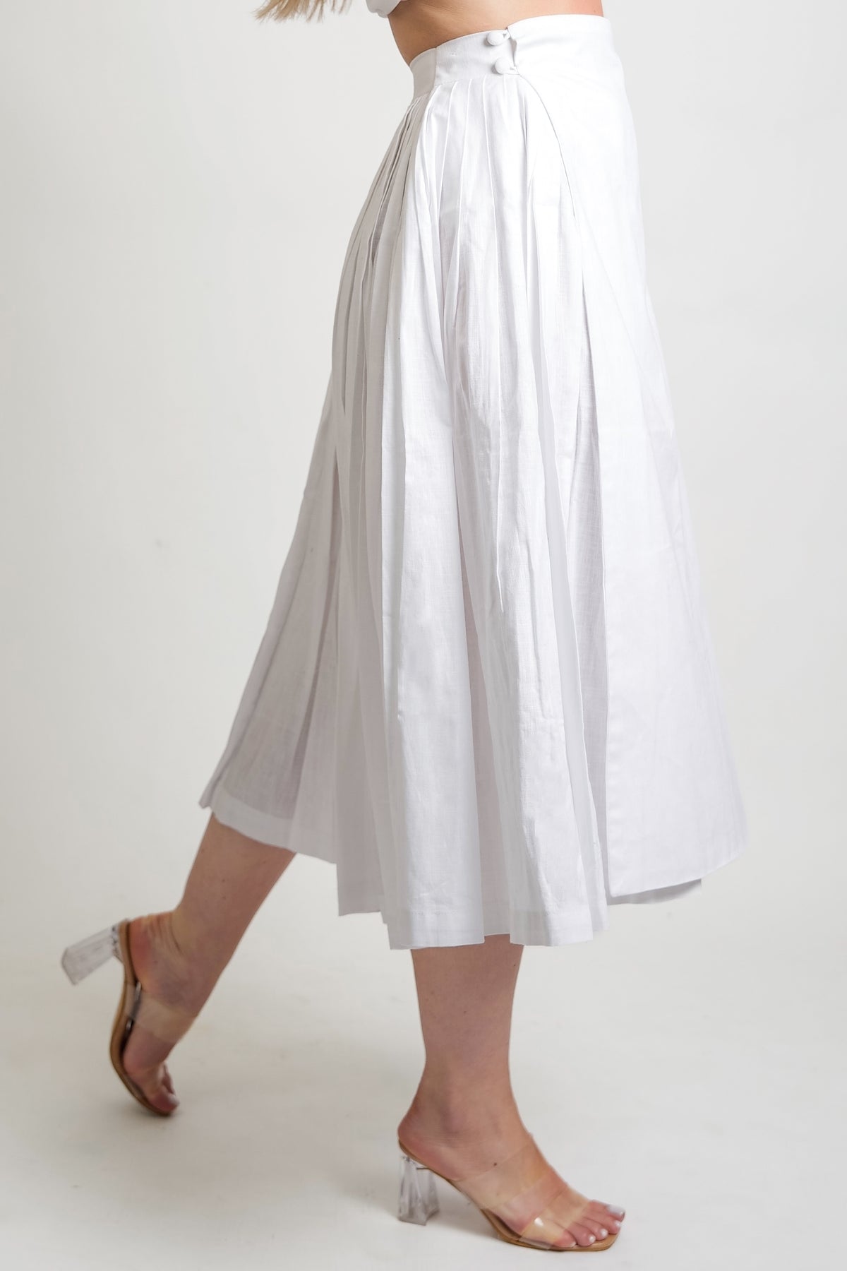RACHEL WHITE DETACHABLE CULOTTE