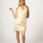 Daisy Yellow Linen Skirt