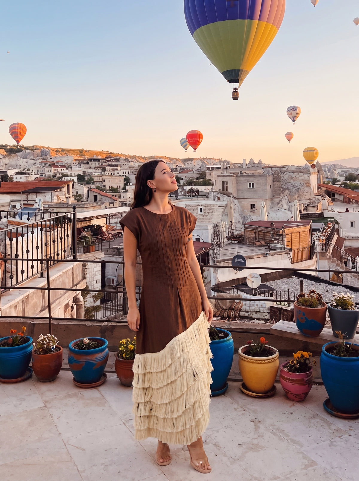 Clove brown Maxi dress