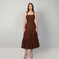 Daphne Brown Linen Dresss