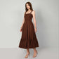 Daphne Brown Linen Dresss