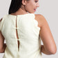 Petal Yellow Linen short dress