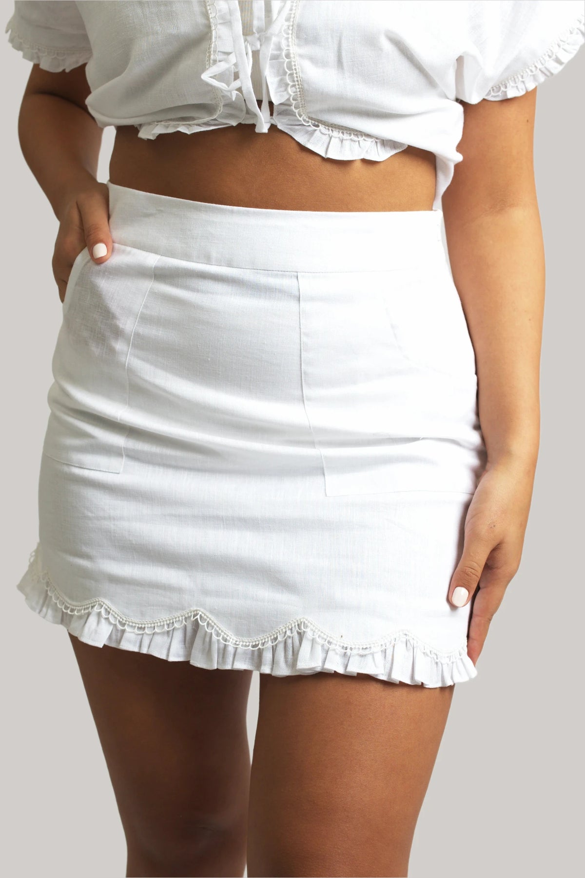 Mogra White Co-Ord Set