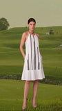 Pulse Dress White Sleeveless Linen Dress