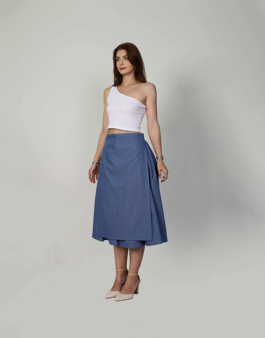 RACHEL BLUE DETACHABLE CULOTTE