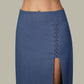 VERONICA BLUE SKIRT - mudafashions