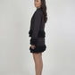 Whip Black Linen Top
