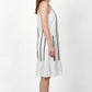 Pulse Dress White Sleeveless Linen Dress