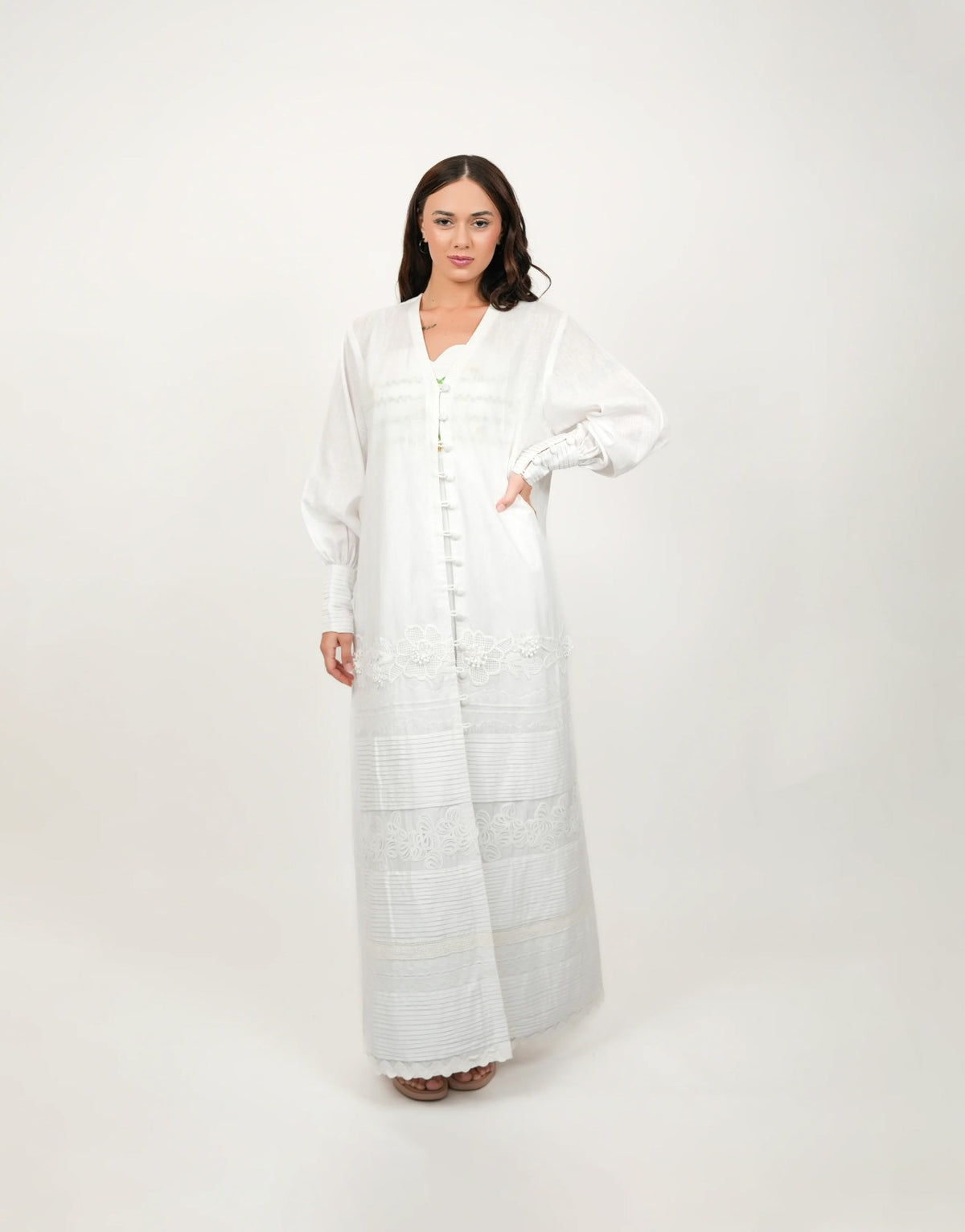 Safaa White Kimono