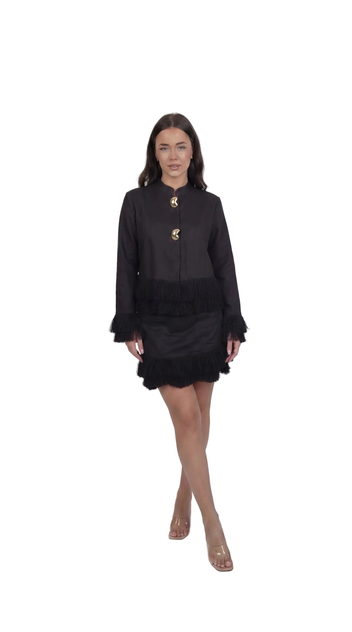 Whip Black Linen Co-Ord Set