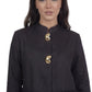 Whip Black Linen Top