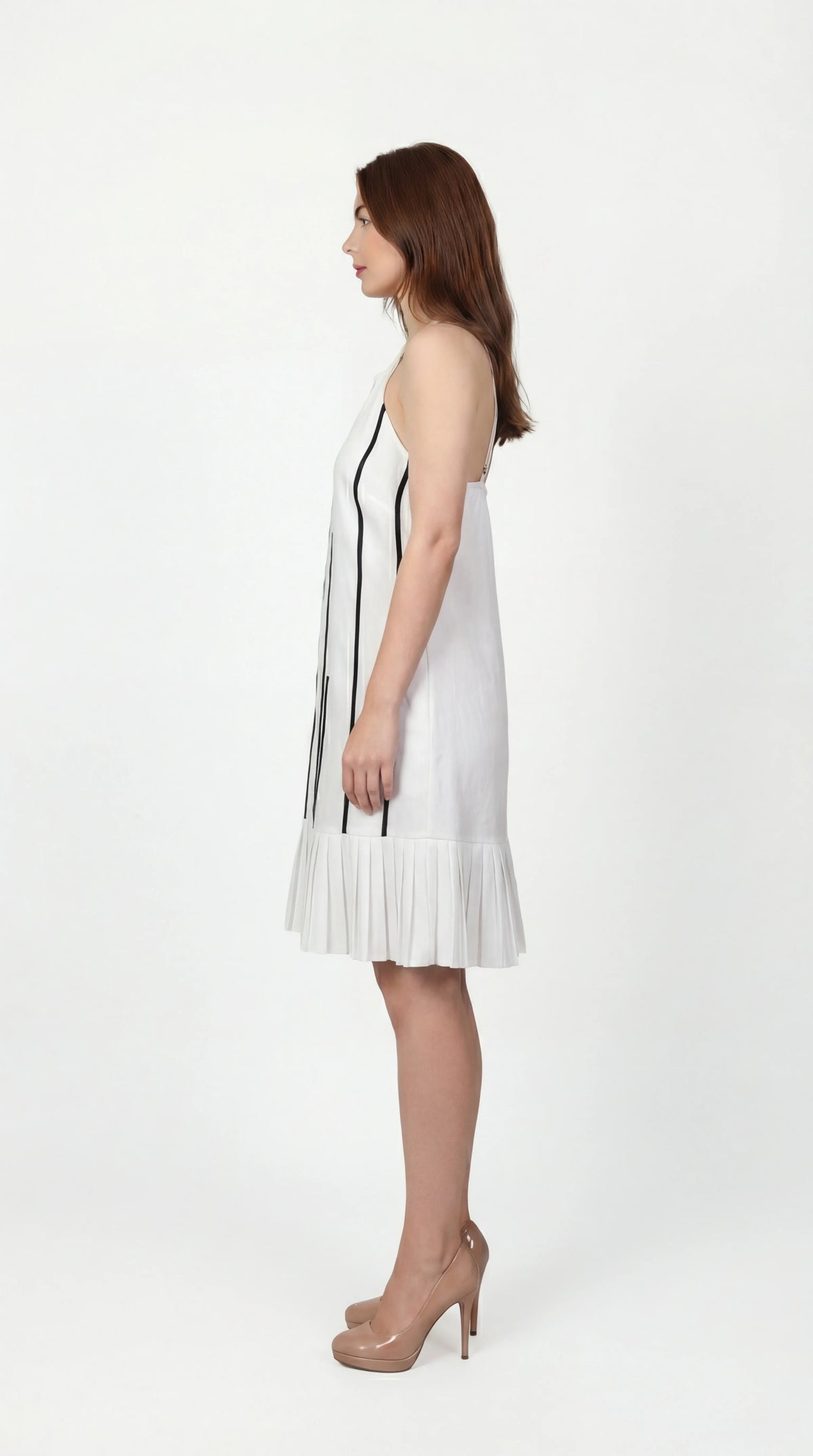Pulse Dress White Sleeveless Linen Dress